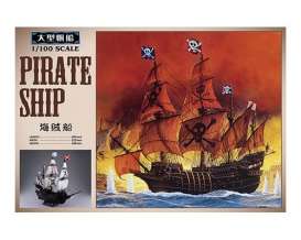 Boats  - Pirate Ship  - 1:100 - Aoshima - 055007 - abk05500 | Toms Modelautos