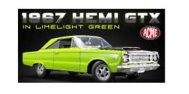 Plymouth - GTX 1967 lime light green - 1:18 - Acme Diecast - 1806703 - acme1806703 | Tom's Modelauto's Plymouth - GTX 1967 lime light green - 1:18 - Acme Diecast - 1806703 - acme1806703 | Tom's Modelauto's