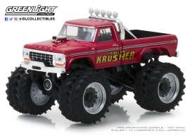 Ford - F-250 Monster Truck 1973 red - 1:64 - GreenLight - 49020A - gl49020A | Tom's Modelauto's Ford - F-250 Monster Truck 1973 red - 1:64 - GreenLight - 49020A - gl49020A | Tom's Modelauto's