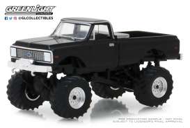 Chevrolet - K10 Monster Truck 1972 black - 1:64 - GreenLight - 49020F - gl49020F | Tom's Modelauto's Chevrolet - K10 Monster Truck 1972 black - 1:64 - GreenLight - 49020F - gl49020F | Tom's Modelauto's