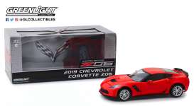 Chevrolet  - Corvette Coupé 2019 torch red - 1:24 - GreenLight - 18251 - gl18251 | Toms Modelautos