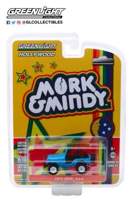 Jeep - CJ-5 1972 blue - 1:64 - GreenLight - 44830A - gl44830A | Tom's Modelauto's Jeep - CJ-5 1972 blue - 1:64 - GreenLight - 44830A - gl44830A | Tom's Modelauto's