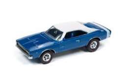 Dodge  - Charger 1968 blue - 1:64 - Johnny Lightning - MC013B - JLMC013B1 | Toms Modelautos