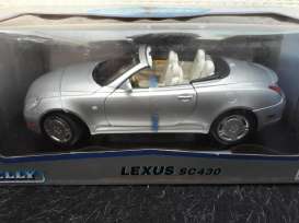 Lexus  - SC430 2003 silver - 1:18 - Welly - 12518 - welly12518s | Toms Modelautos