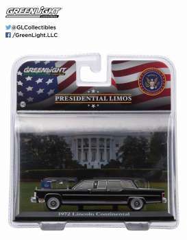 Lincoln  - 1972 black - 1:43 - GreenLight - 86110C - gl86110C | Toms Modelautos