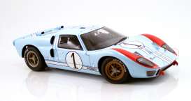 Ford  - GT40 MKII #1 Ken Miles 1966 gulf blue/orange - 1:12 - Acme Diecast - M1201003 - acmeM1201003 | Toms Modelautos