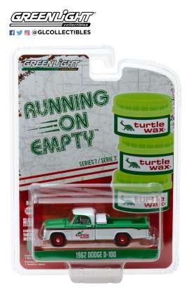 Dodge  - D-100 1962 white/green/red - 1:64 - GreenLight - 41070B - gl41070B | Toms Modelautos