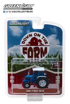 Ford - 5610 Tractor 1984 blue/black - 1:64 - GreenLight - 48020C - gl48020C | Tom's Modelauto's Ford - 5610 Tractor 1984 blue/black - 1:64 - GreenLight - 48020C - gl48020C | Tom's Modelauto's
