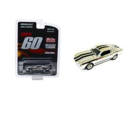 Mustang  - chrome/black stripes - 1:64 - GreenLight - 51227 - gl51227 | Toms Modelautos