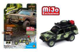 Jeep  - Cherokee camouflage - 1:64 - Johnny Lightning - cp7153 - jlcp7153 | Toms Modelautos