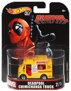 Marvel  - Deadpool Chimichanga Truck yellow/red - 1:64 - Hotwheels - FLD27 - hwmvFLD27 | Toms Modelautos