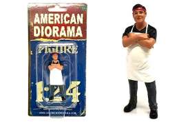 Figures  - Food Truck *Victor* 2018  - 1:24 - American Diorama - 38441 - AD38441 | Toms Modelautos