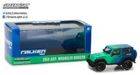 Jeep  - 2014 green/blue - 1:43 - GreenLight - 86090 - gl86090 | Toms Modelautos