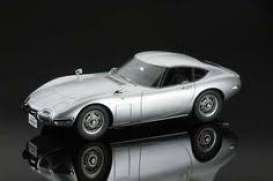 Toyota  - 2000GT silver metallic - 1:32 - Aoshima - 05629 - abk05629 | Toms Modelautos