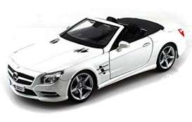 Mercedes Benz  - SL AMG-63 2012 white - 1:18 - Maisto - 36199 - mai36199w | Toms Modelautos