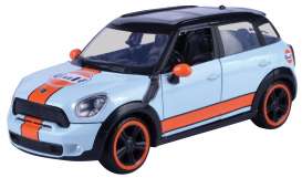 Mini Cooper - S Countryman light blue/orange - 1:24 - Motor Max - 79653 - mmax79653 | Toms Modelautos