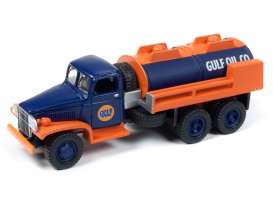 GMC  - 6X6 Tanker 1940 orange/blue - 1:87 - Johnny Lightning - SP058 - JLSP058 | Toms Modelautos