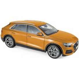 Audi  - A8  2018 orange metallic - 1:18 - Norev - 188371 - nor188371 | Toms Modelautos