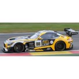 Mercedes Benz  - AMG GT3 2018 black/yellow - 1:43 - Spark - sb206 - spasb206 | Toms Modelautos