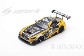 Mercedes Benz  - AMG GT3 2018 black/yellow - 1:43 - Spark - sb206 - spasb206 | Toms Modelautos