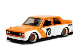 Datsun - 510 1973 orange/white - 1:32 - Jada Toys - 98572o - jada98572o | Tom's Modelauto's Datsun - 510 1973 orange/white - 1:32 - Jada Toys - 98572o - jada98572o | Tom's Modelauto's