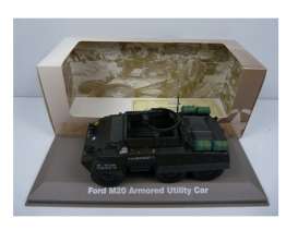 Military Vehicles  - Ford M20 1940 green/black - 1:43 - Magazine Models - MILBL06 - magMILBL06 | Toms Modelautos