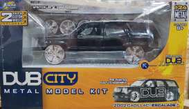 Cadillac  - Escalade 2002 black - 1:24 - Jada Toys - 55637 - jada55637bk | Toms Modelautos