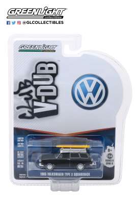Volkswagen - Type 3 1965 black - 1:64 - GreenLight - 29940B - gl29940B | Tom's Modelauto's Volkswagen - Type 3 1965 black - 1:64 - GreenLight - 29940B - gl29940B | Tom's Modelauto's