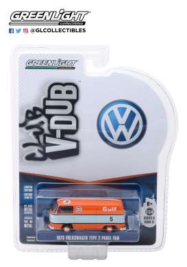 Volkswagen  - Type 2 1975 orange/blue - 1:64 - GreenLight - 29940E - gl29940E | Toms Modelautos