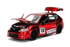 Subaru  - Impreza 2012 candy red/black - 1:24 - Jada Toys - 30389r - jada30389r | Toms Modelautos