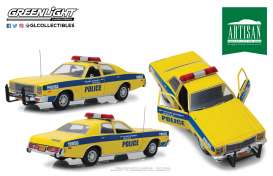 Plymouth  - Fury 1977 yellow/blue - 1:18 - GreenLight - 19056 - gl19056 | Toms Modelautos