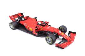 Ferrari - 2019 red - 1:18 - Bburago - 16807V - bura16807V | Tom's Modelauto's Ferrari - 2019 red - 1:18 - Bburago - 16807V - bura16807V | Tom's Modelauto's