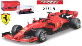 Ferrari  - 2019 red - 1:43 - Bburago - 36814L - bura36814L | Toms Modelautos