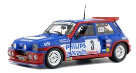 Renault  - 5  Maxi Turbo 1985 blue/red - 1:18 - Solido - 1850027 - soli1850027 | Toms Modelautos