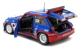 Renault  - 5  Maxi Turbo 1985 blue/red - 1:18 - Solido - 1850027 - soli1850027 | Toms Modelautos