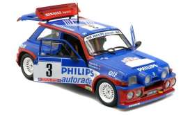 Renault  - 5  Maxi Turbo 1985 blue/red - 1:18 - Solido - 1850027 - soli1850027 | Toms Modelautos