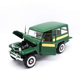 Jeep Willys - green - 1:18 - Lucky Diecast - 92858gn - ldc92858gn | Toms Modelautos