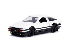 Toyota - Trueno AE86 *Initial D* white/black - 1:32 - Jada Toys - 99801 - jada99801 | Tom's Modelauto's Toyota - Trueno AE86 *Initial D* white/black - 1:32 - Jada Toys - 99801 - jada99801 | Tom's Modelauto's