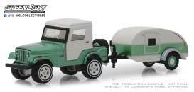 Jeep  - CJ-5 1972 green - 1:64 - GreenLight - 32160B - gl32160B | Toms Modelautos