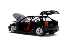 Honda  - Civic EK Type R 1997 glossy black - 1:24 - Jada Toys - 30719 - jada30719bk | Toms Modelautos