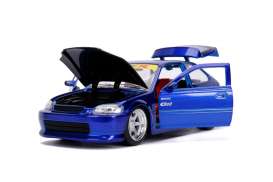 Honda  - Civic EK Type R 1997 candy blue - 1:24 - Jada Toys - 30929 - jada30929b | Toms Modelautos