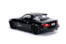 Mazda  - Miata 1990 glossy black - 1:24 - Jada Toys - 30936 - jada30936bk | Toms Modelautos