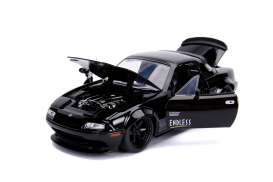 Mazda  - Miata 1990 glossy black - 1:24 - Jada Toys - 30936 - jada30936bk | Toms Modelautos