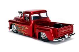 Chevrolet  - Stepside 1955 red/flames - 1:24 - Jada Toys - 30713 - jada30713r | Toms Modelautos