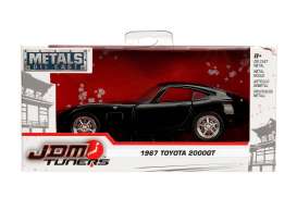 Toyota - 2000 GT 1967 glossy black - 1:32 - Jada Toys - 30374 - jada30374bk | Tom's Modelauto's Toyota - 2000 GT 1967 glossy black - 1:32 - Jada Toys - 30374 - jada30374bk | Tom's Modelauto's