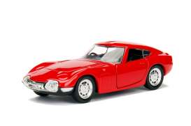 Toyota  - 2000 GT 1967 glossy red - 1:32 - Jada Toys - 30374 - jada30374r | Toms Modelautos