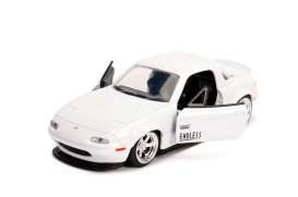 Mazda  - Miata 1990 glossy white - 1:32 - Jada Toys - 30950 - jada30950w | Toms Modelautos