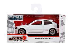 Honda  - Civic EK Type R 1997 glossy white - 1:32 - Jada Toys - 30487 - jada30487w | Toms Modelautos