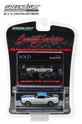 Shelby - GT350 1966 white/blue - 1:64 - GreenLight - 37160A - gl37160A | Tom's Modelauto's Shelby - GT350 1966 white/blue - 1:64 - GreenLight - 37160A - gl37160A | Tom's Modelauto's