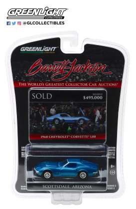 Chevrolet  - Corvette L88 1968 blue - 1:64 - GreenLight - 37160B - gl37160B | Toms Modelautos